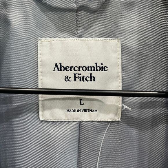 NWT Abercrombie & Fitch Women’s Classic Suiting Blazer in Grey - Size: Large - Picture 4 of 10